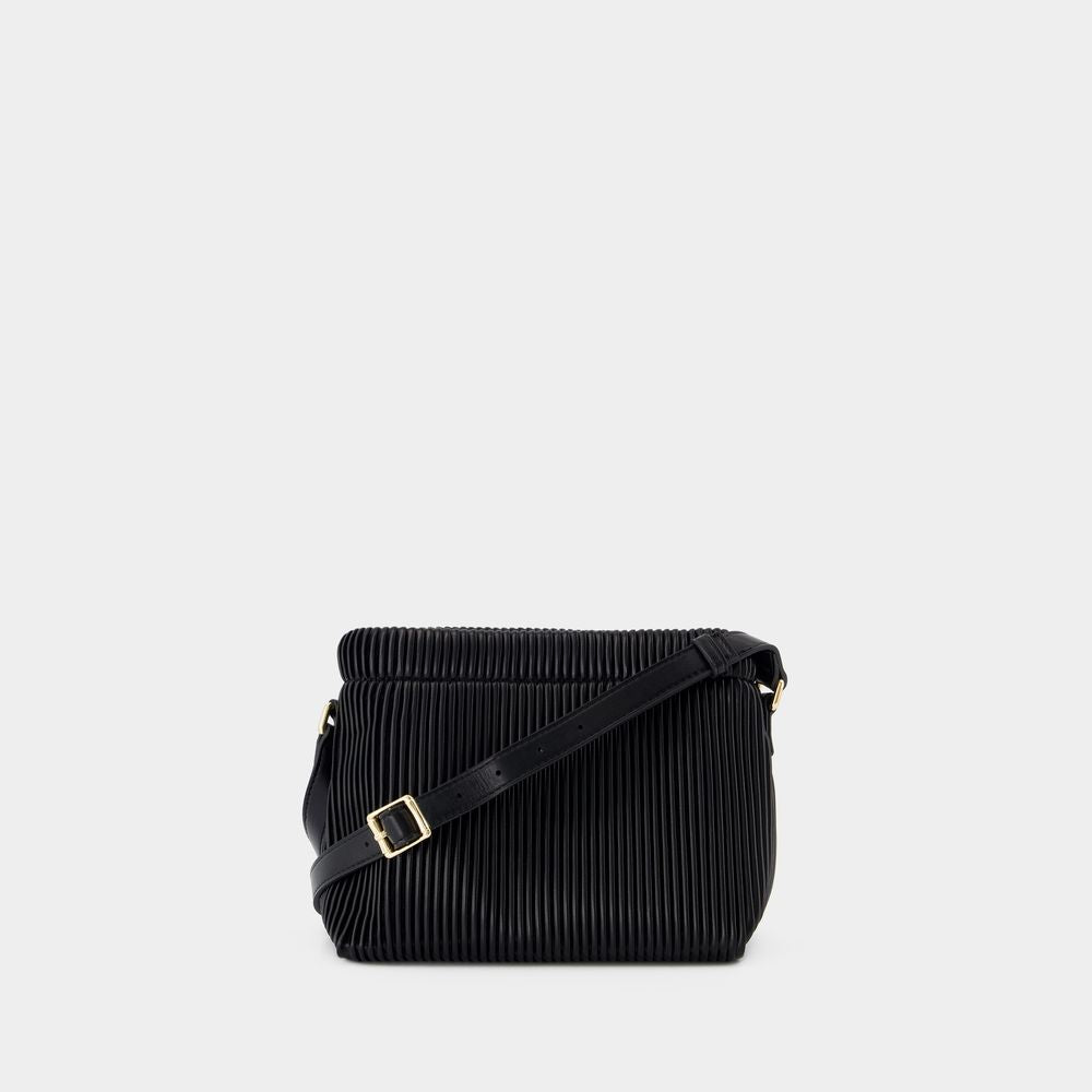 A.P.C. Mini Crossbody Bag with Pleated Recycled Material