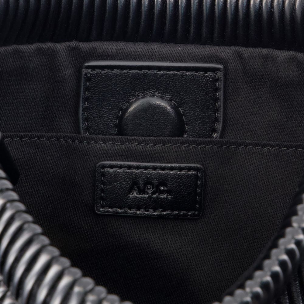 A.P.C. Mini Crossbody Bag with Pleated Recycled Material