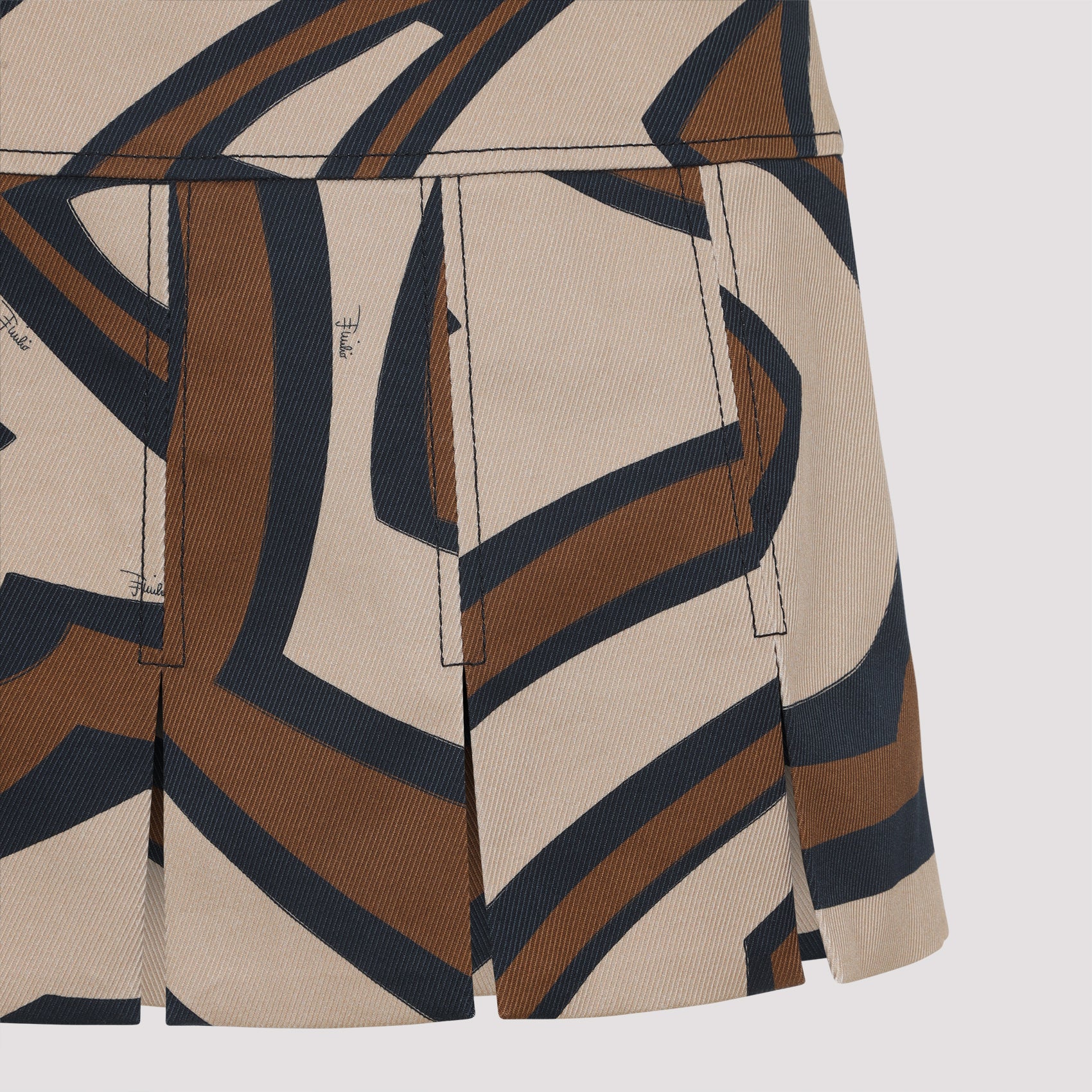 PUCCI Stylish Metallic Mini Skirt