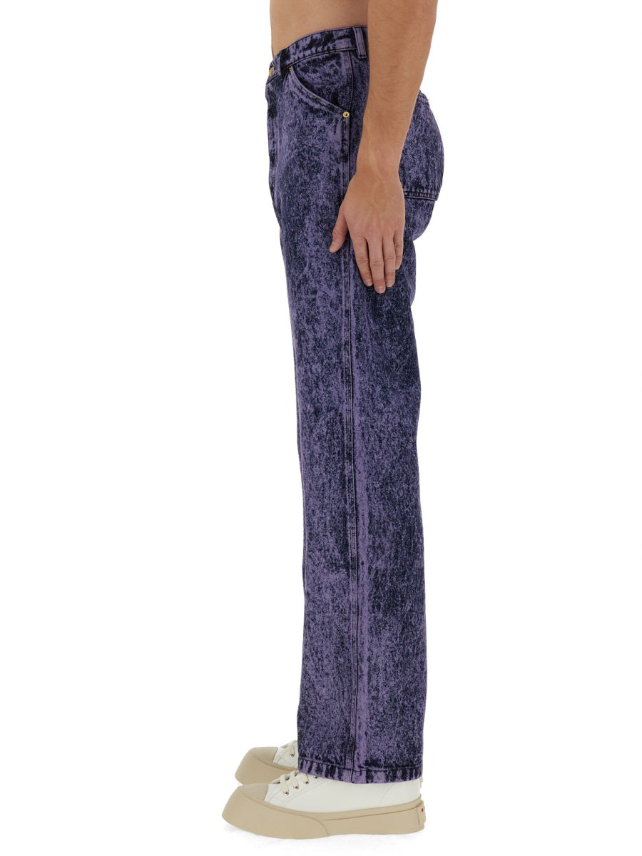MARNI Marbled Effect Regular Fit Jeans - Size 31