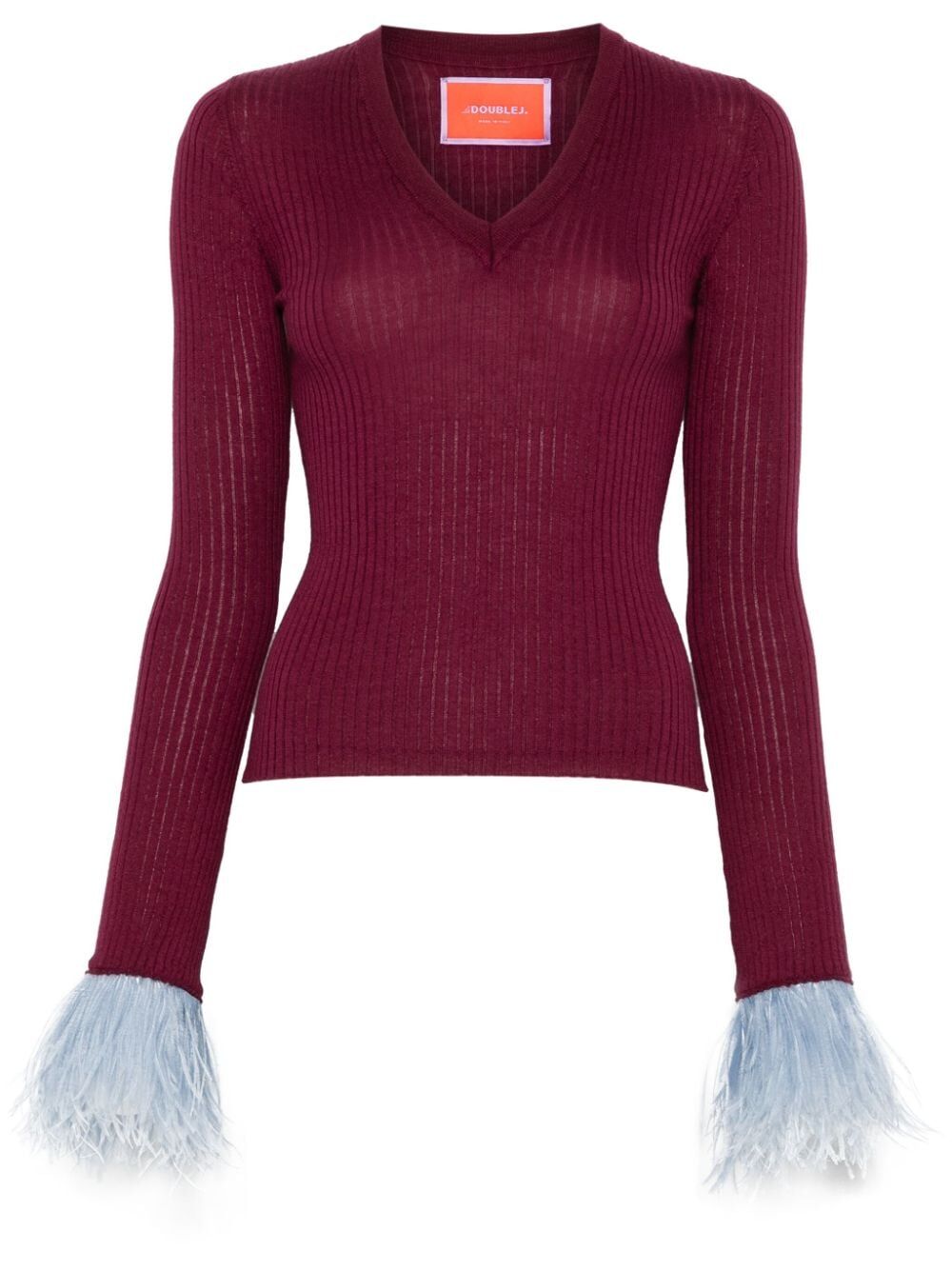 LA DOUBLE J V-Neck High Kick Mini Top