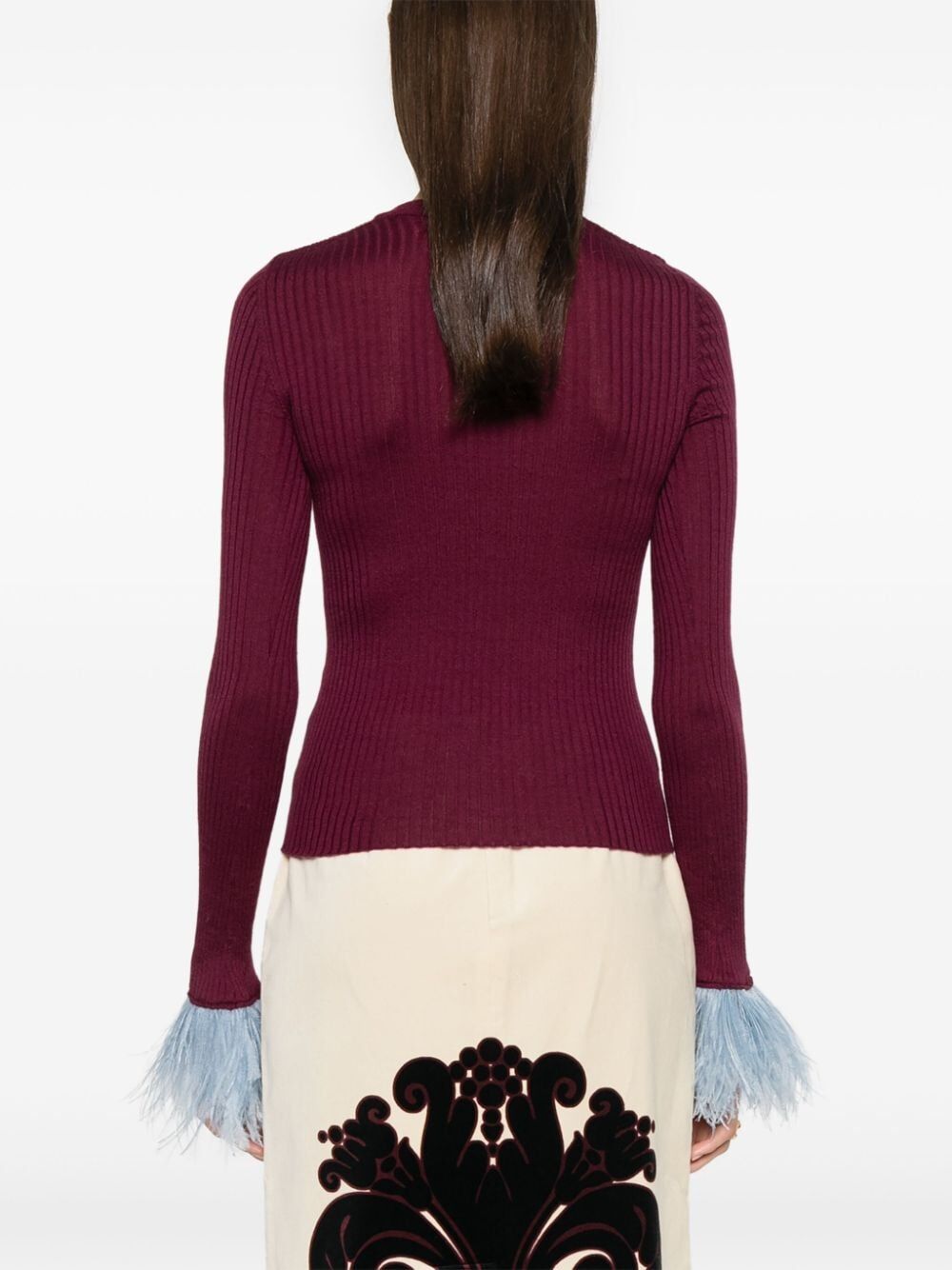 LA DOUBLE J V-Neck High Kick Mini Top