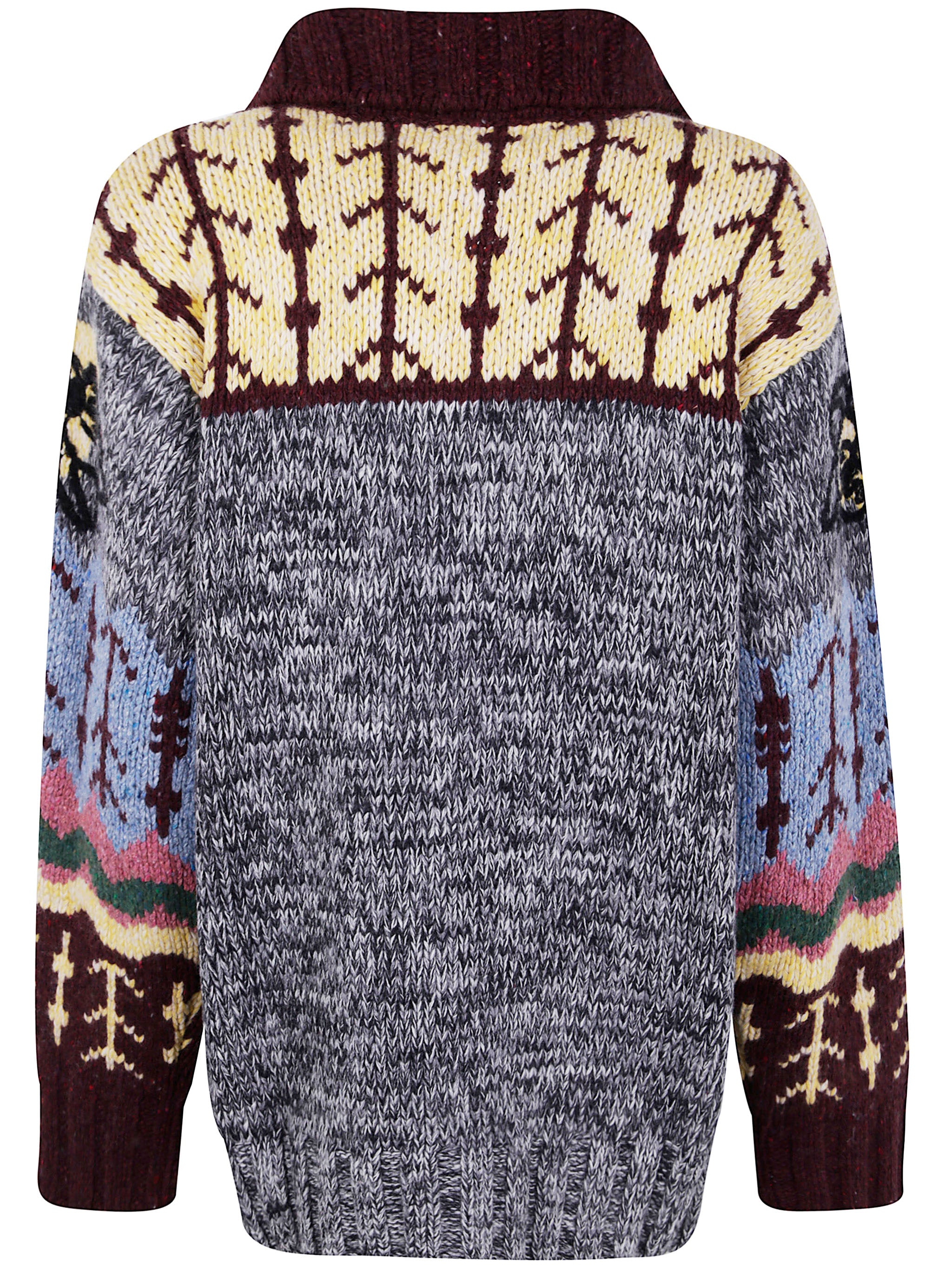 LA DOUBLE J Embroidered Chalet Cardigan