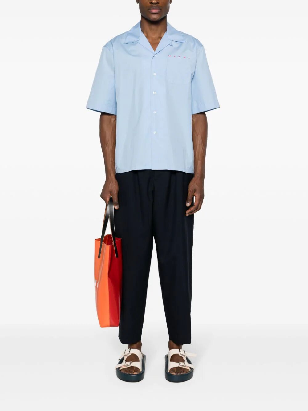 MARNI Men's Wool Trousers for SS24