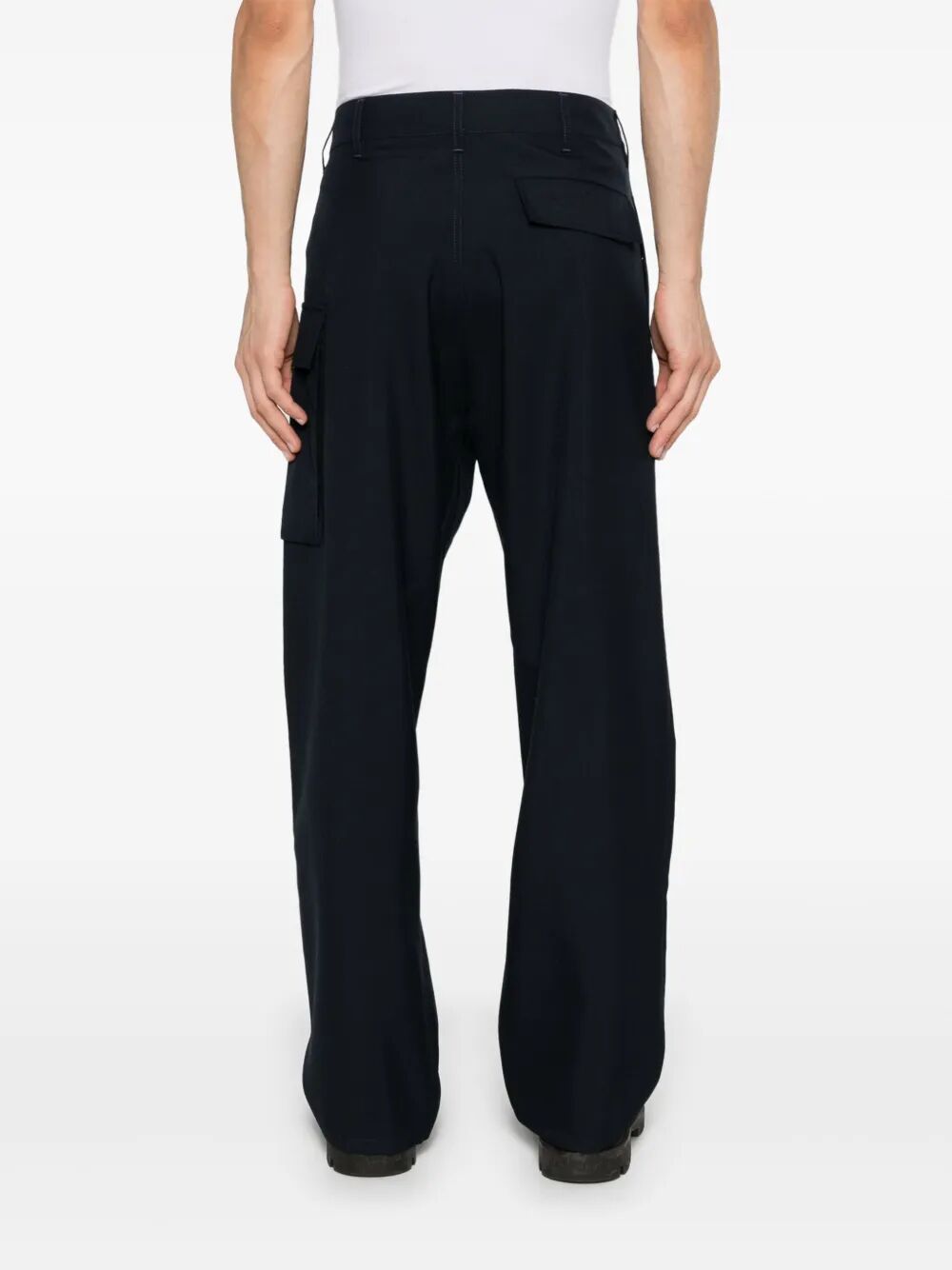 MARNI Men's Wool Woven Trousers for SS25