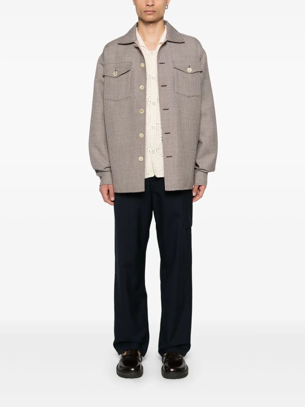 MARNI Men's Wool Woven Trousers for SS25