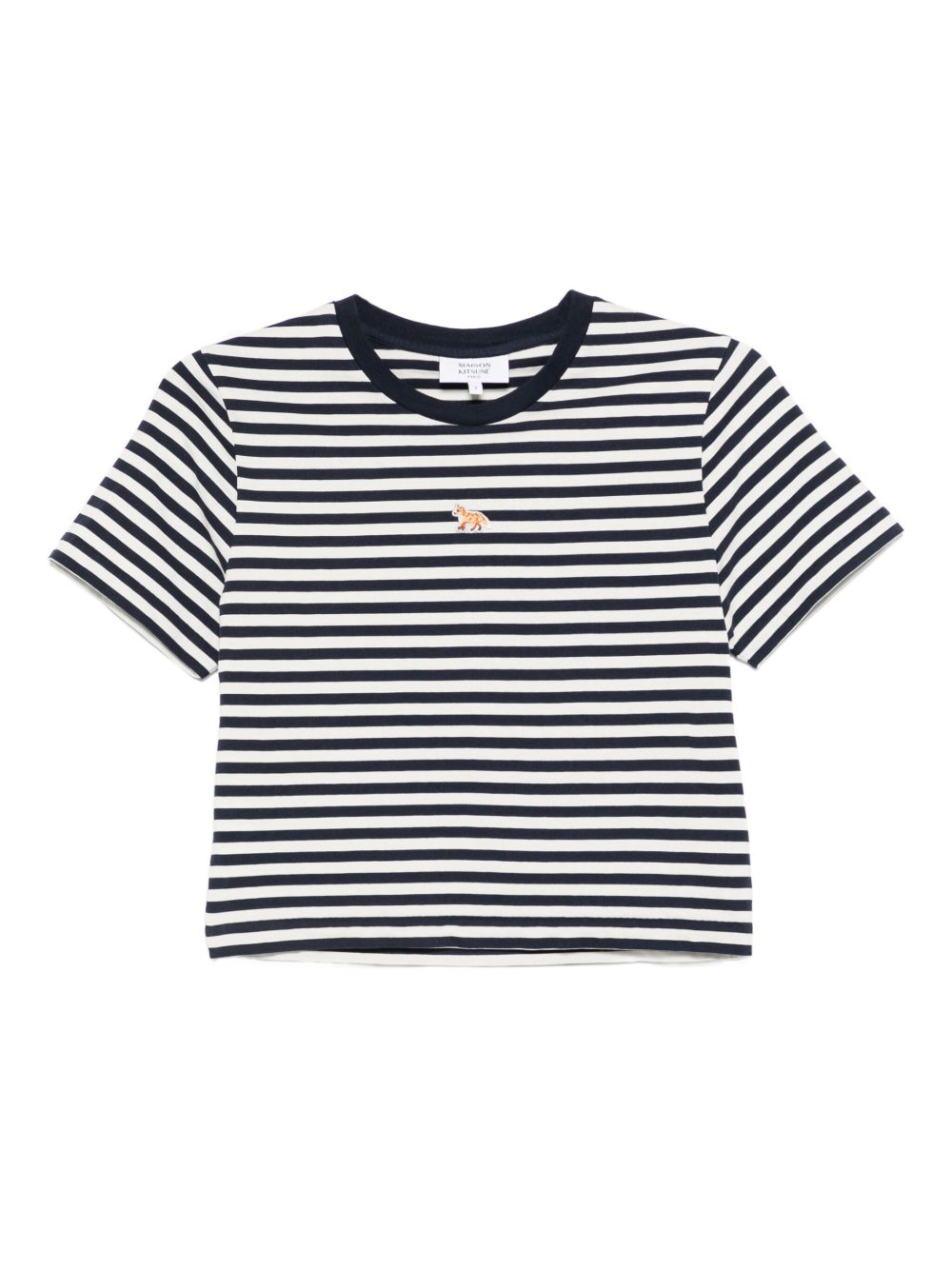 MAISON KITSUNÉ Baby Fox Striped Cotton T-Shirt