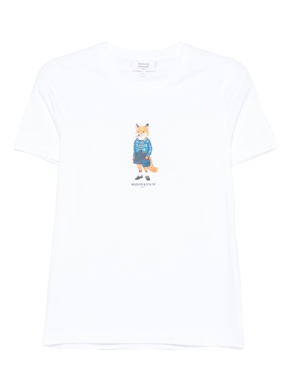 MAISON KITSUNÉ Dressed Fox Cotton T-Shirt