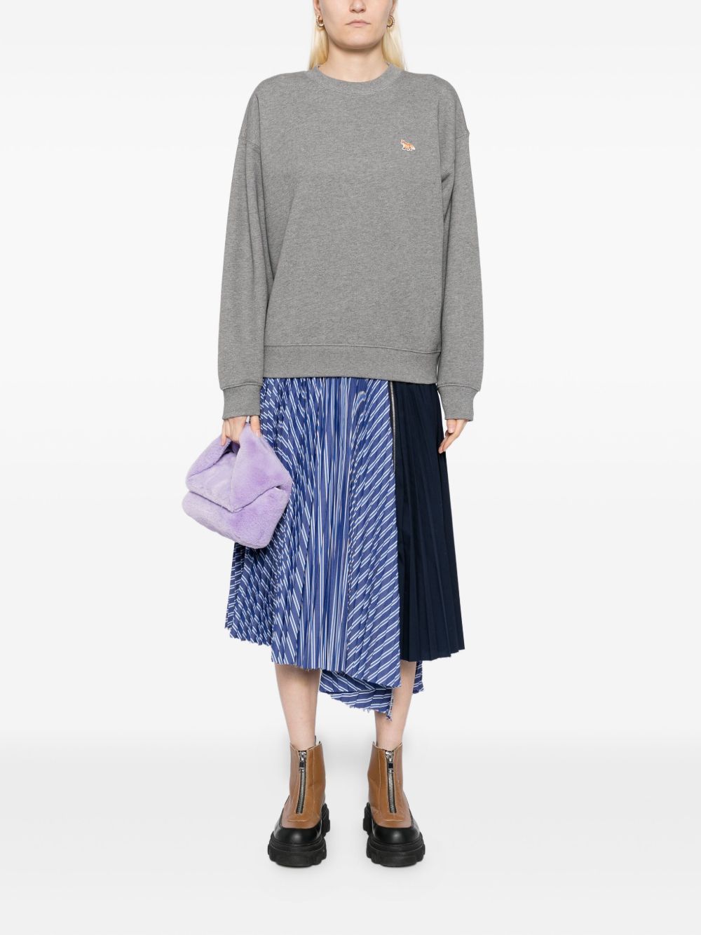 MAISON KITSUNÉ Baby Fox Cotton Sweatshirt - Women’s Long Sleeve