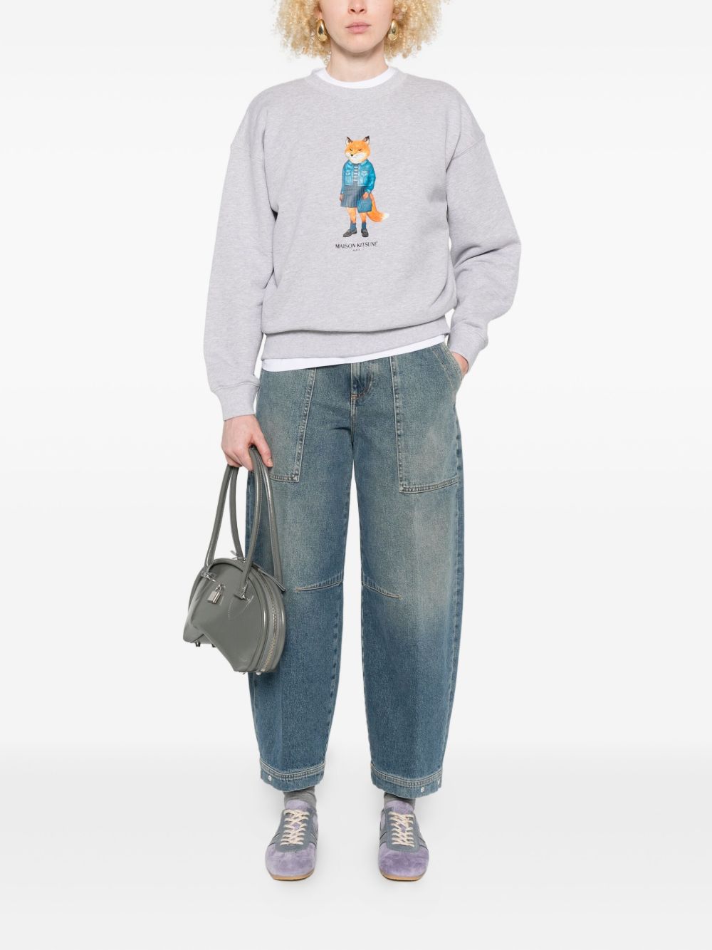 MAISON KITSUNÉ Dressed Fox Cotton Sweatshirt