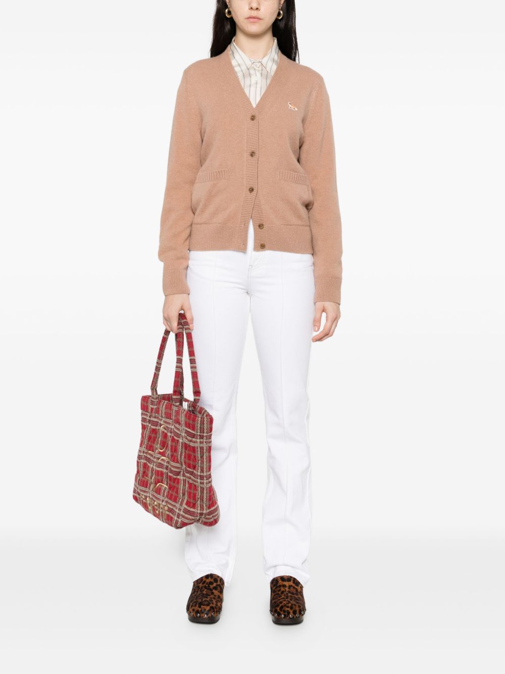 MAISON KITSUNÉ Baby Fox Wool Cardigan