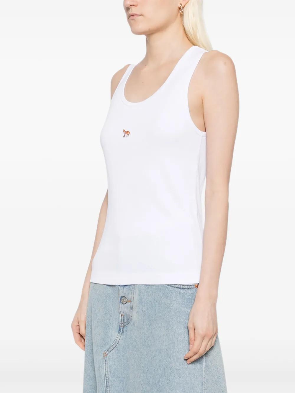 MAISON KITSUNÉ Women's Sleeveless Fox Graphic Cotton Tank Top