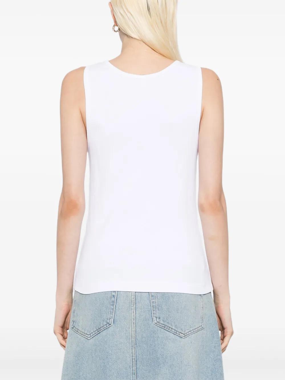 MAISON KITSUNÉ Women's Sleeveless Fox Graphic Cotton Tank Top