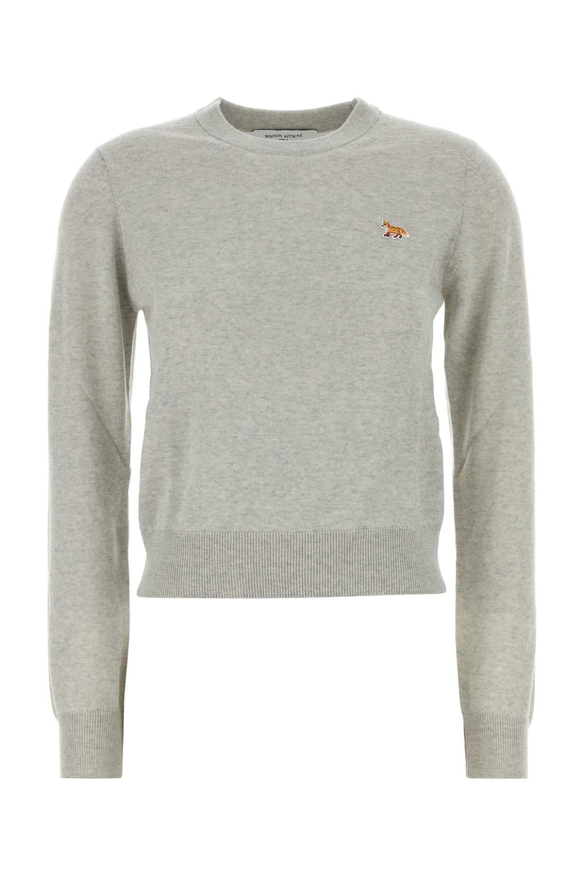 MAISON KITSUNÉ Women's Wool Sweater with Baby Fox Patch