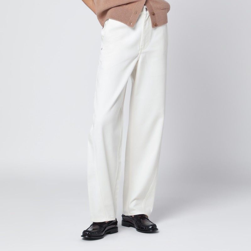 MAISON KITSUNÉ Chic Cotton Trousers for Women