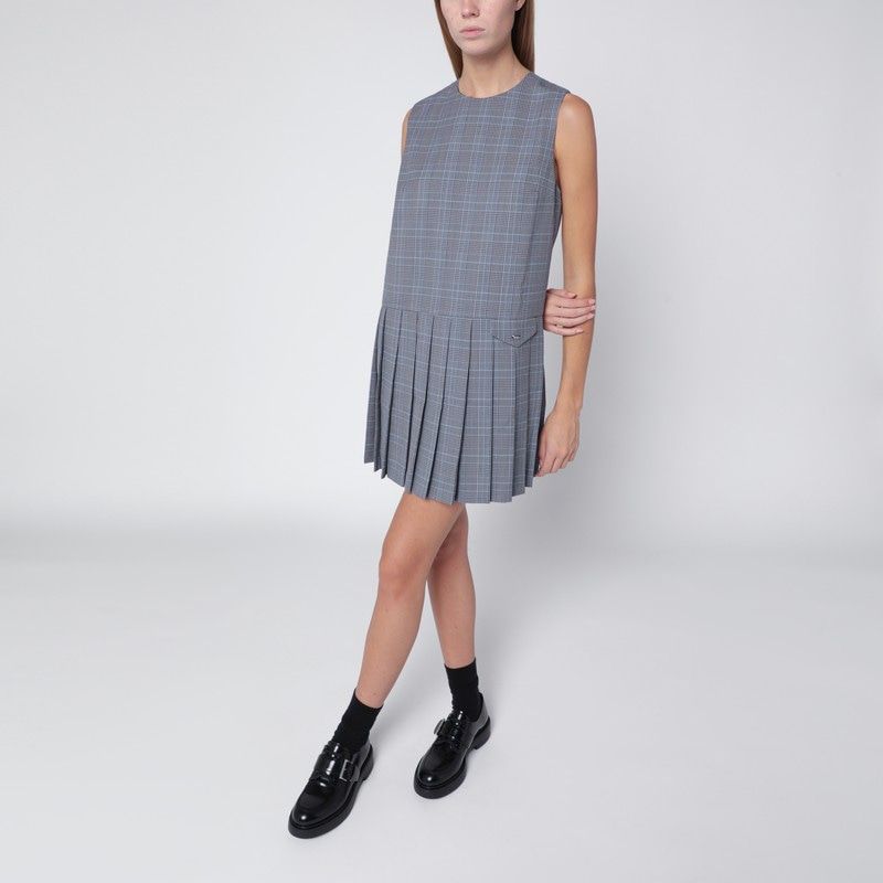 MAISON KITSUNÉ Pleated Mini Dress with Front Pocket