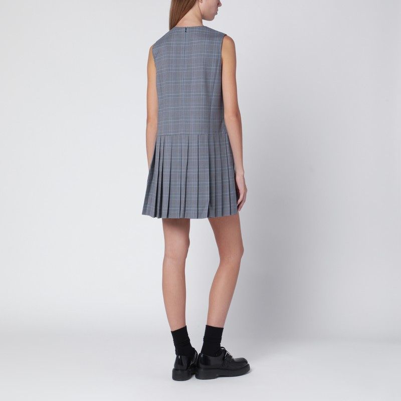 MAISON KITSUNÉ Pleated Mini Dress with Front Pocket