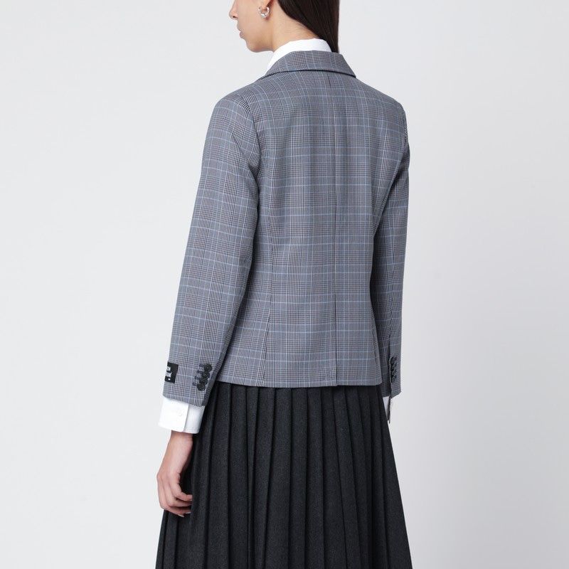 MAISON KITSUNÉ Checkered Design Single-Breasted Blazer for Women
