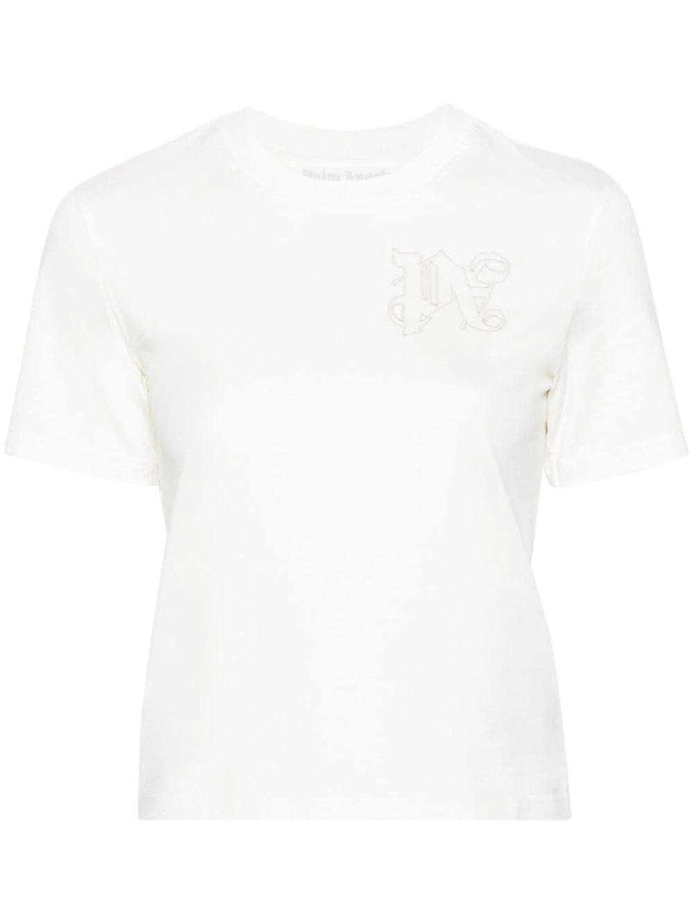 PALM ANGELS Embroidered Logo Cotton T-Shirt – Women’s SS24 Collection