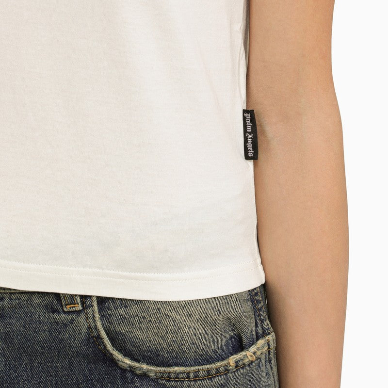 PALM ANGELS Embroidered Logo Cotton T-Shirt – Women’s SS24 Collection