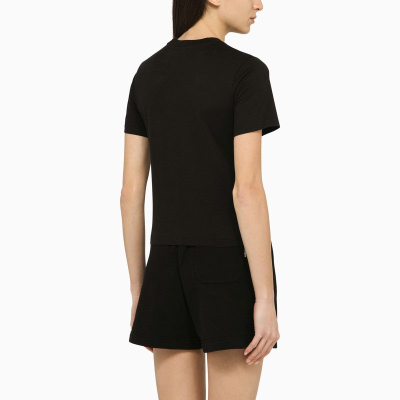 PALM ANGELS Mini Logo Cotton T-Shirt for Women