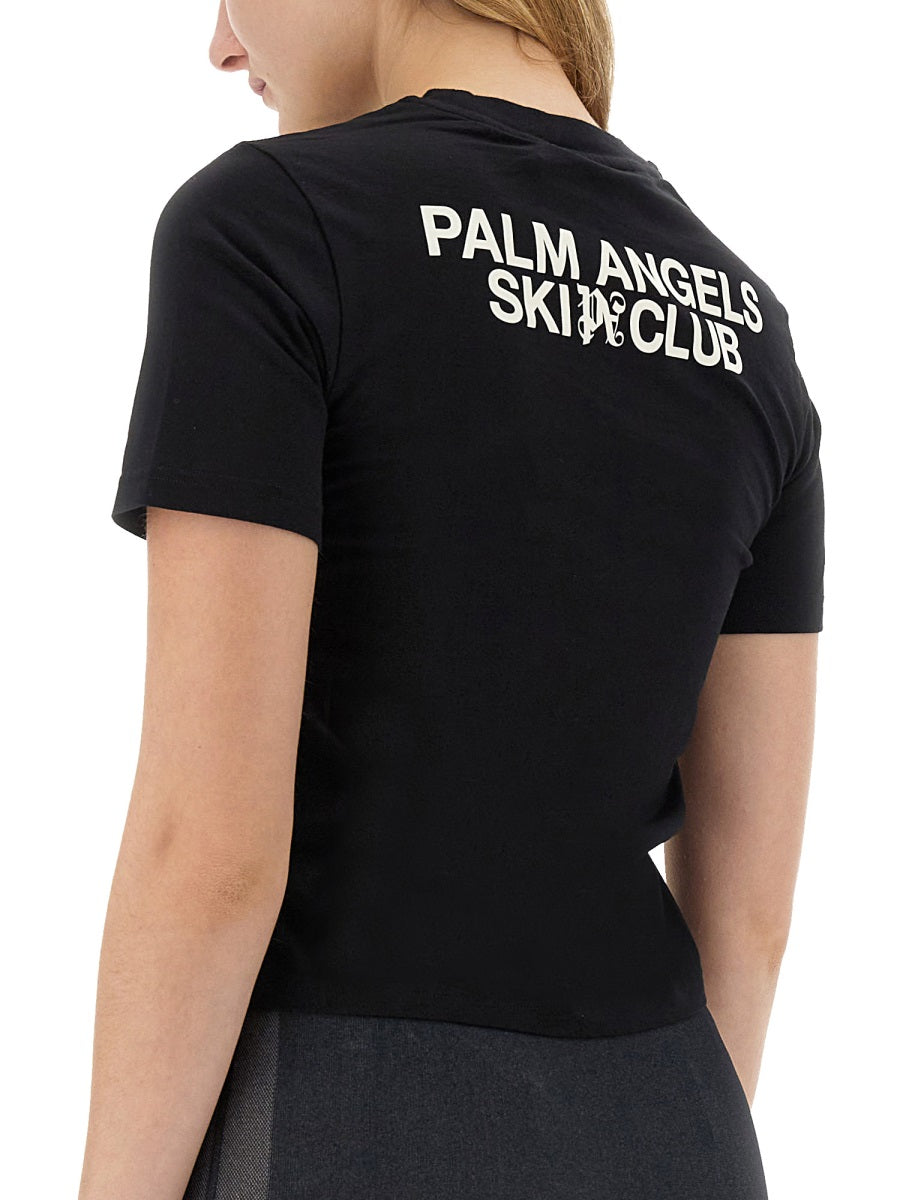 PALM ANGELS Palm Ski Club Slim Fit T-Shirt (Size S)