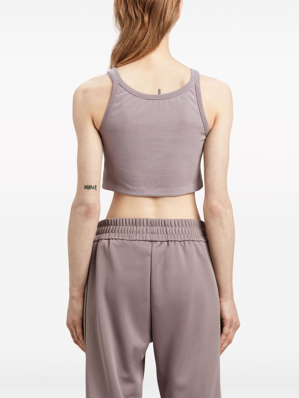 PALM ANGELS Sleeveless Logo Crop Top - Women's Mini