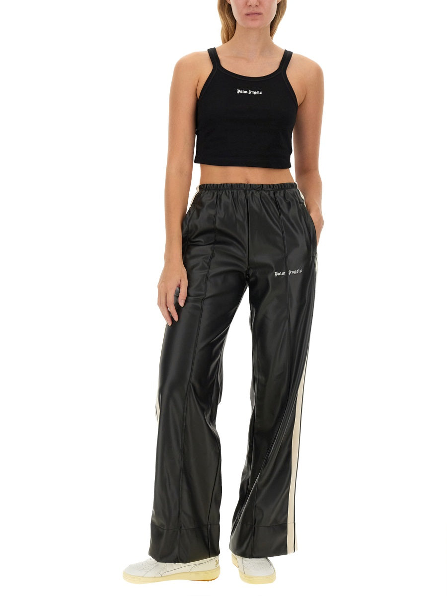 PALM ANGELS Slim Fit Logo Top - Size M