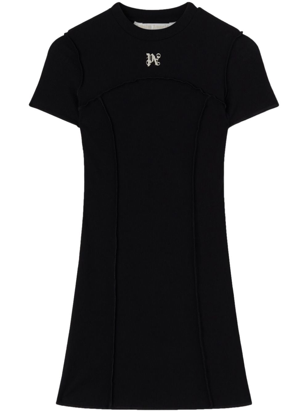 PALM ANGELS Decorative Stitch Mini Dress for Women