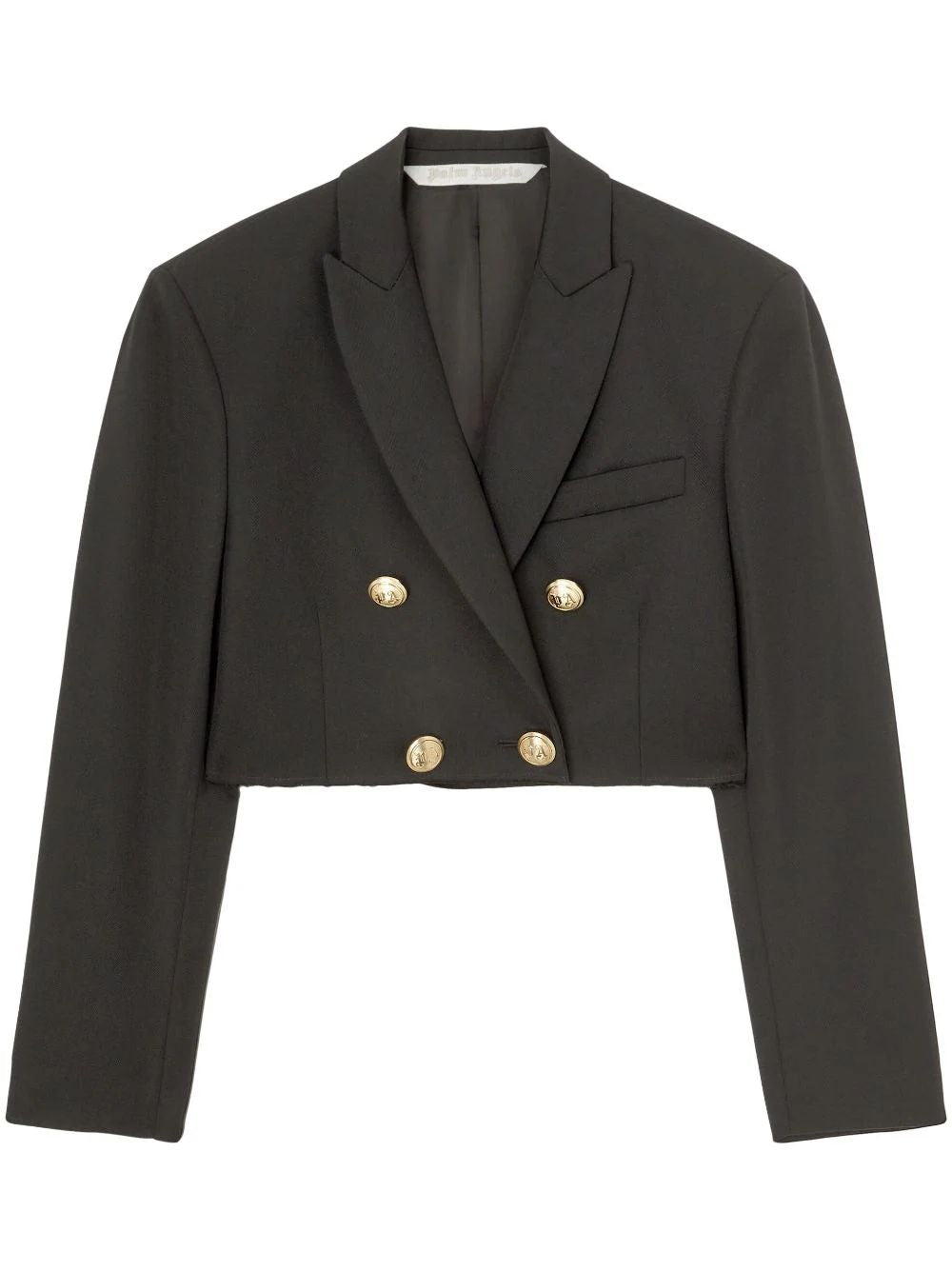 PALM ANGELS Mini Cropped Double-Breasted Blazer