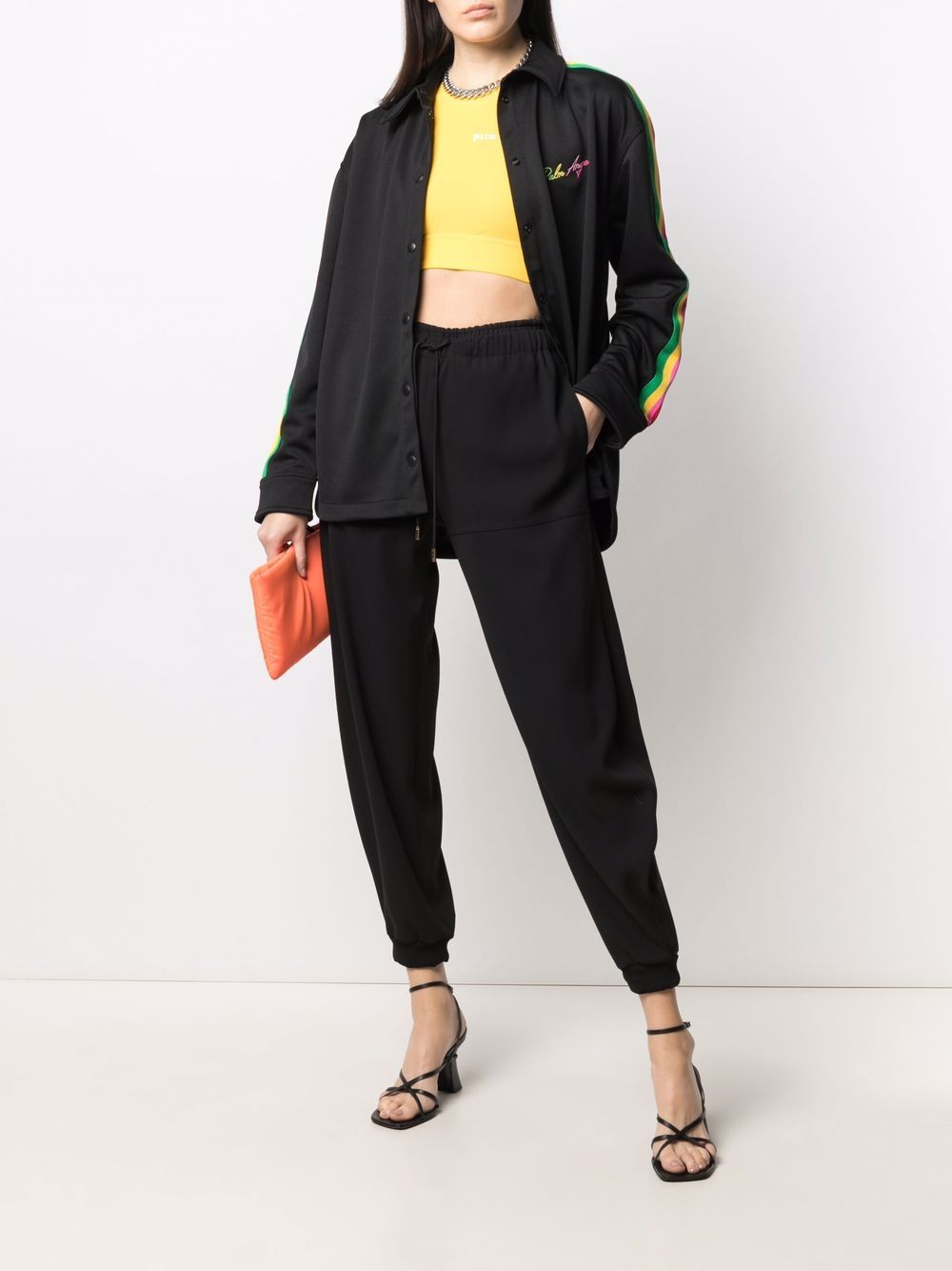 PALM ANGELS Miami Logo Track Shirt - Long Sleeve