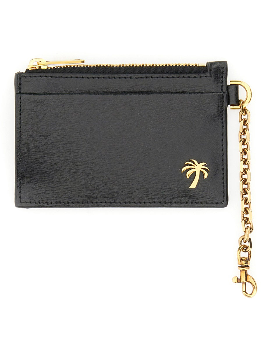 PALM ANGELS Mini Card Holder with Chain - Palm Beach Collection