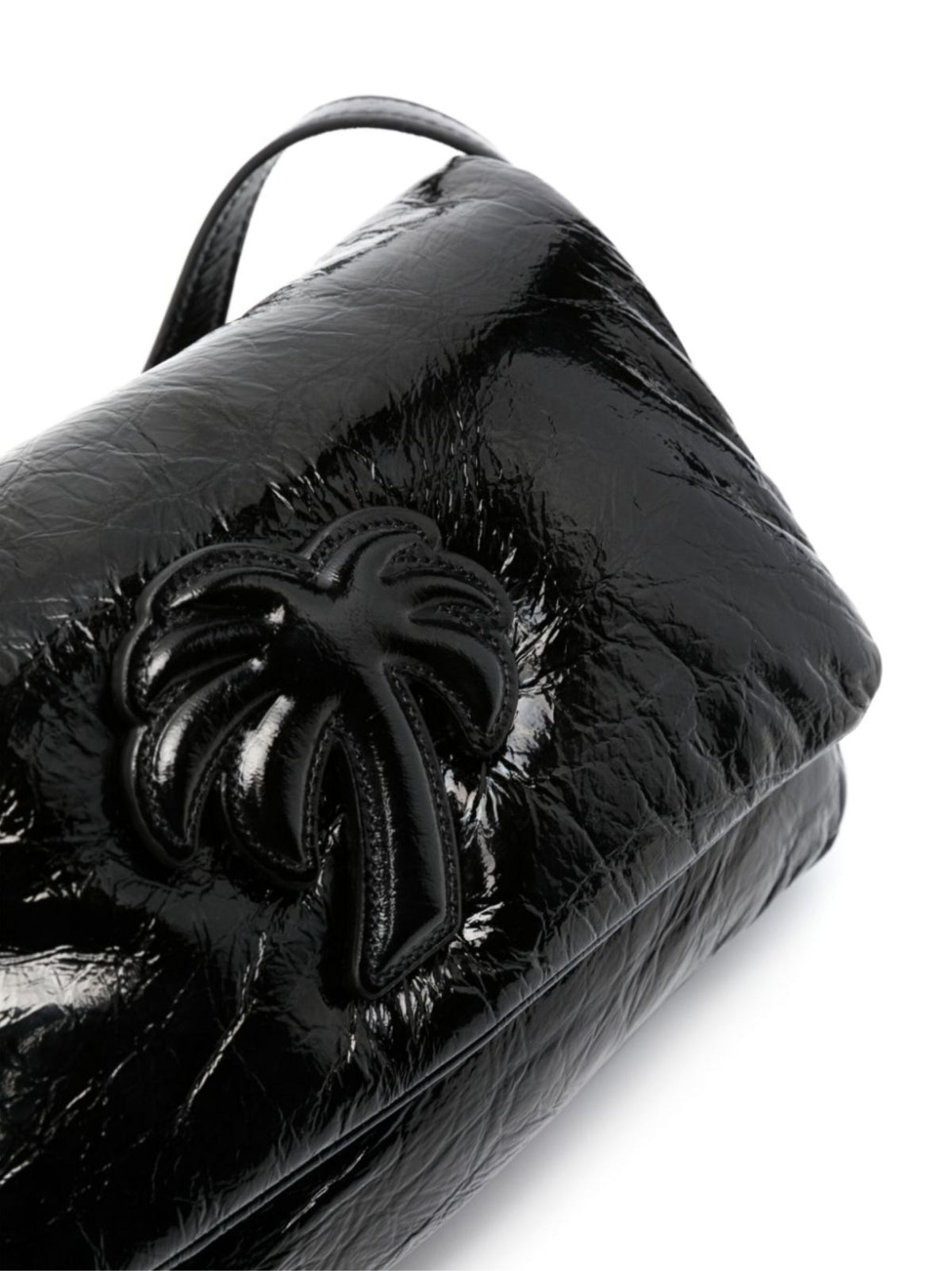 PALM ANGELS Soft Palm Bridge Logo Mini Shoulder Handbag (22x14x4 cm)