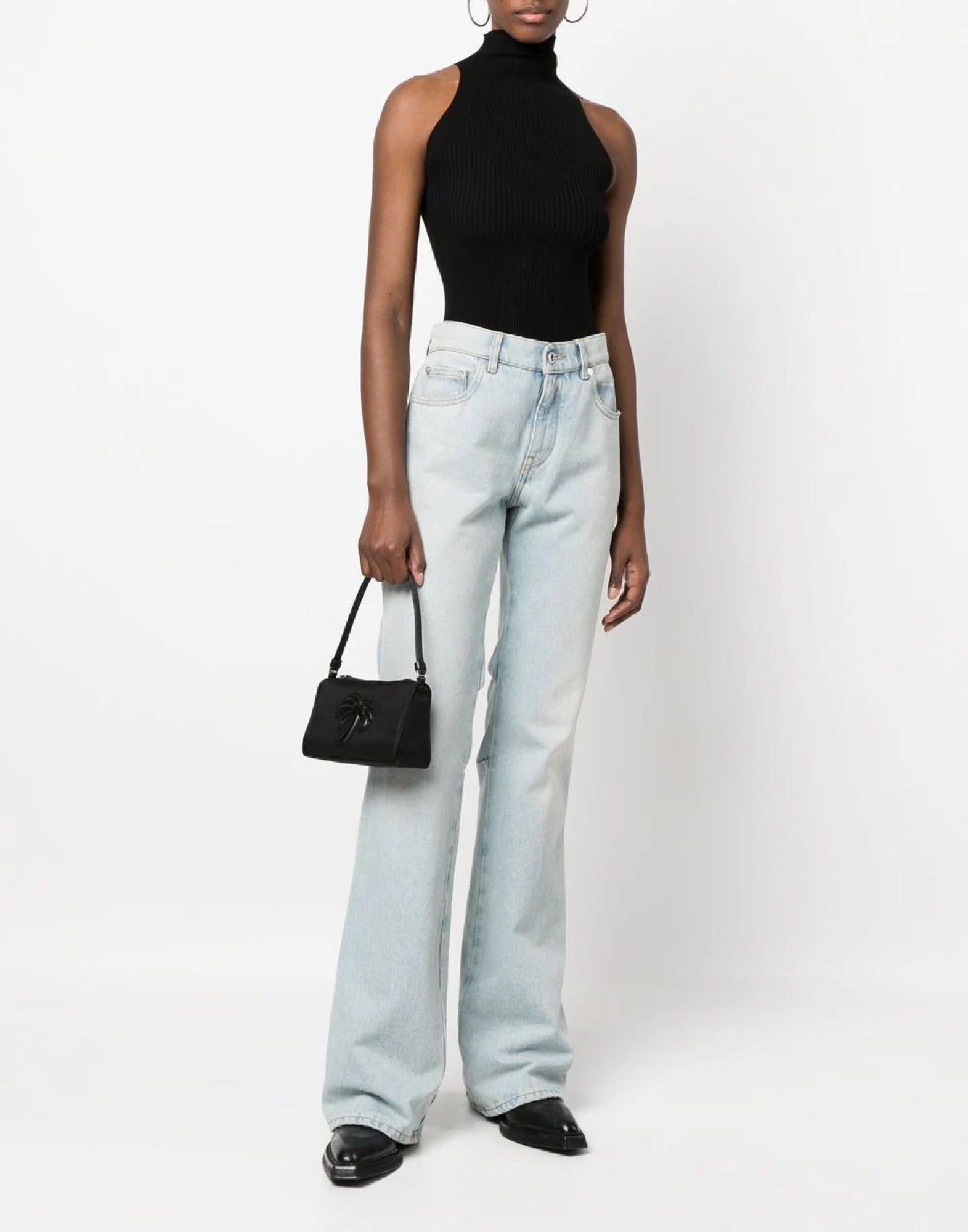 PALM ANGELS Mini Shoulder Handbag with Logo - 19X11X7 CM