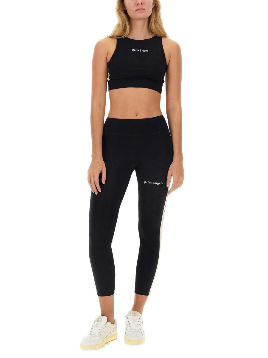 PALM ANGELS Logo-Embellished Women's Top - Size S