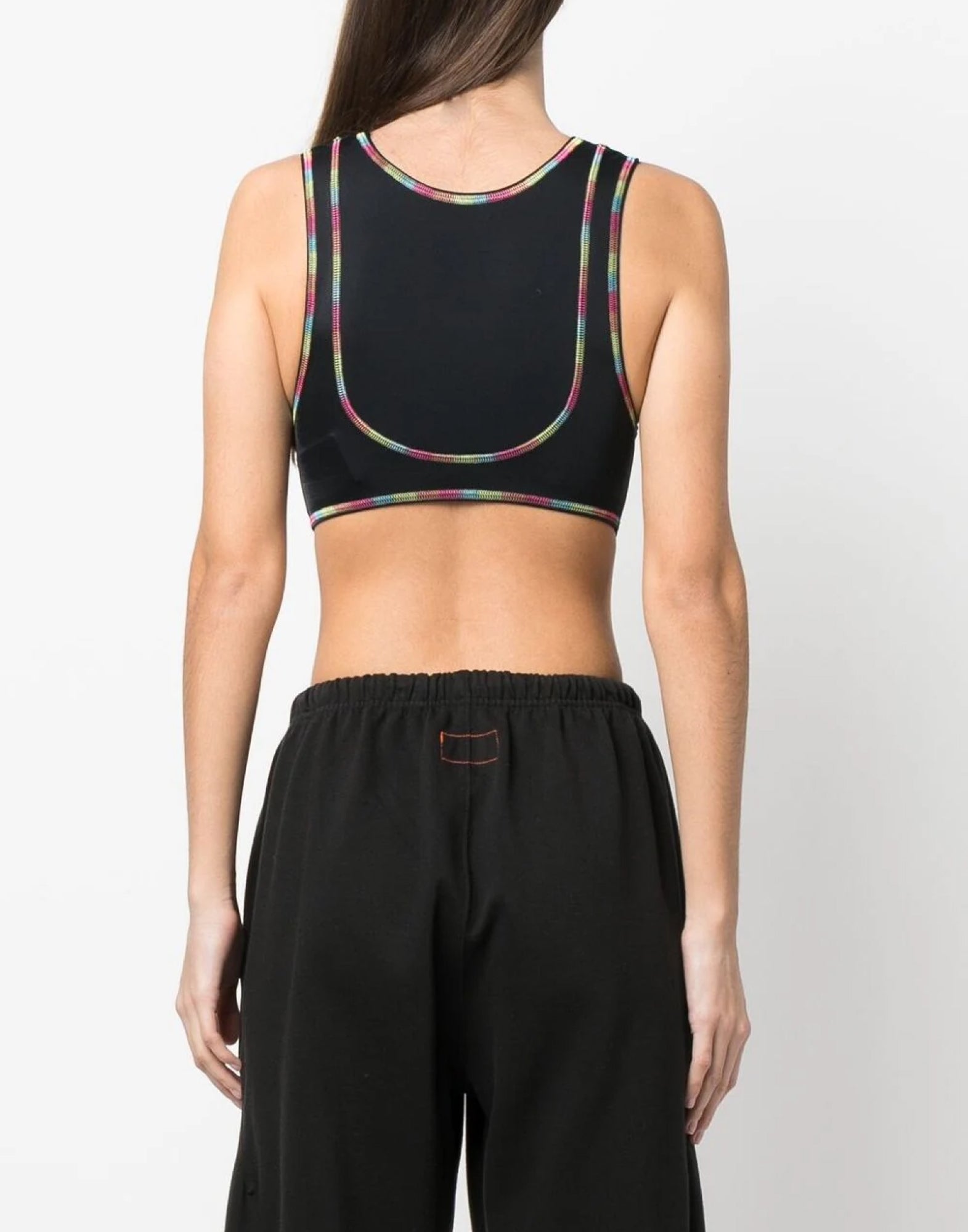 PALM ANGELS Rainbow Miami Logo Sleeveless Training Top