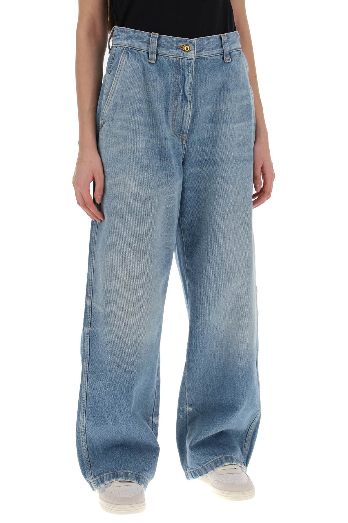 PALM ANGELS Wide-Leg Denim Jeans for Women - SS24 Collection
