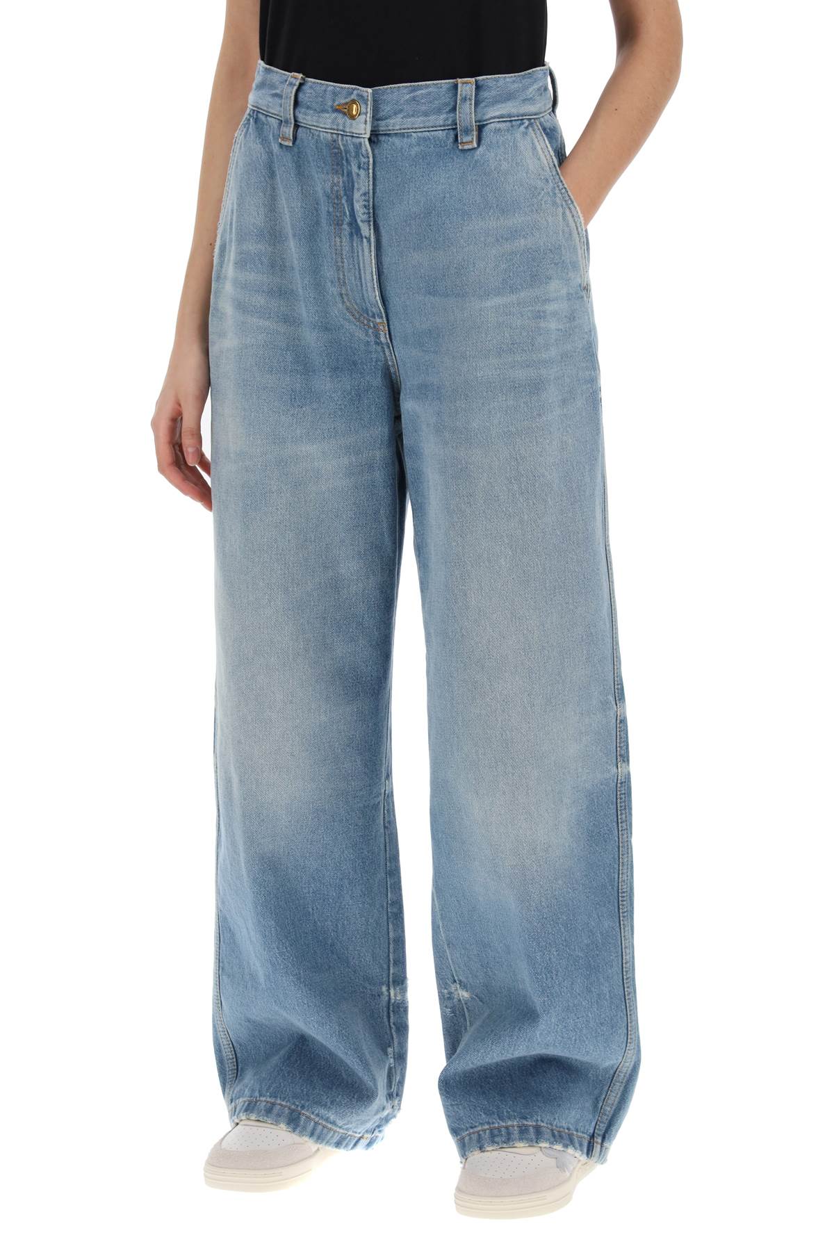 PALM ANGELS Wide-Leg Denim Jeans for Women - SS24 Collection