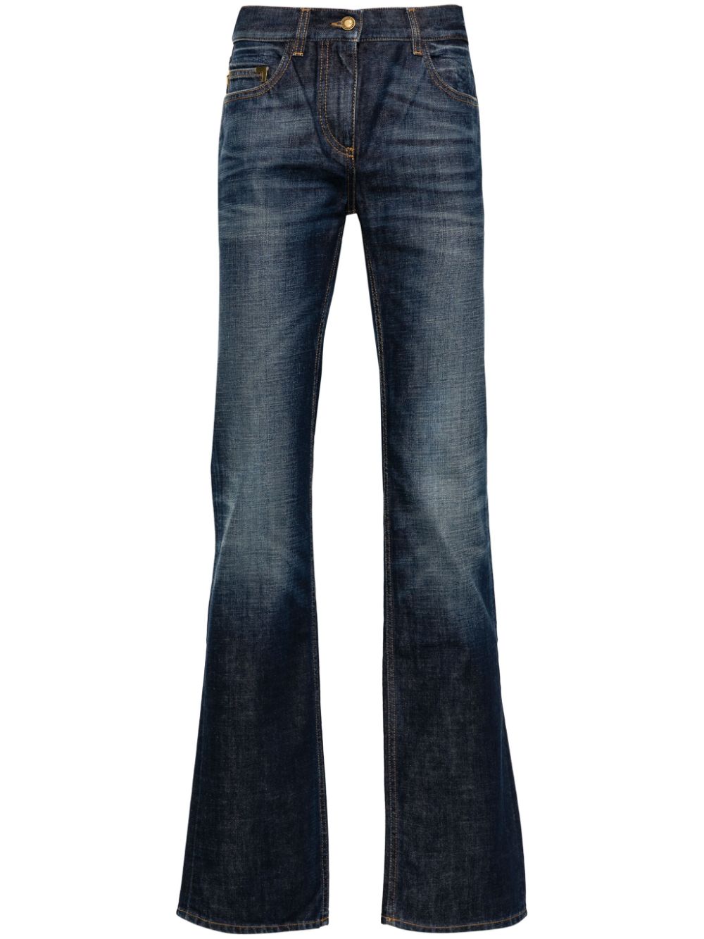 PALM ANGELS Straight Leg Denim Jeans for Women