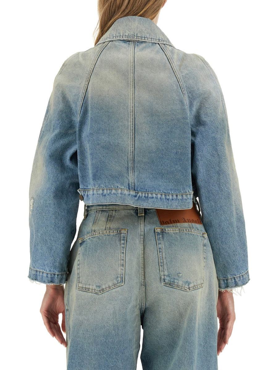 PALM ANGELS Cropped Fit Mini Jacket