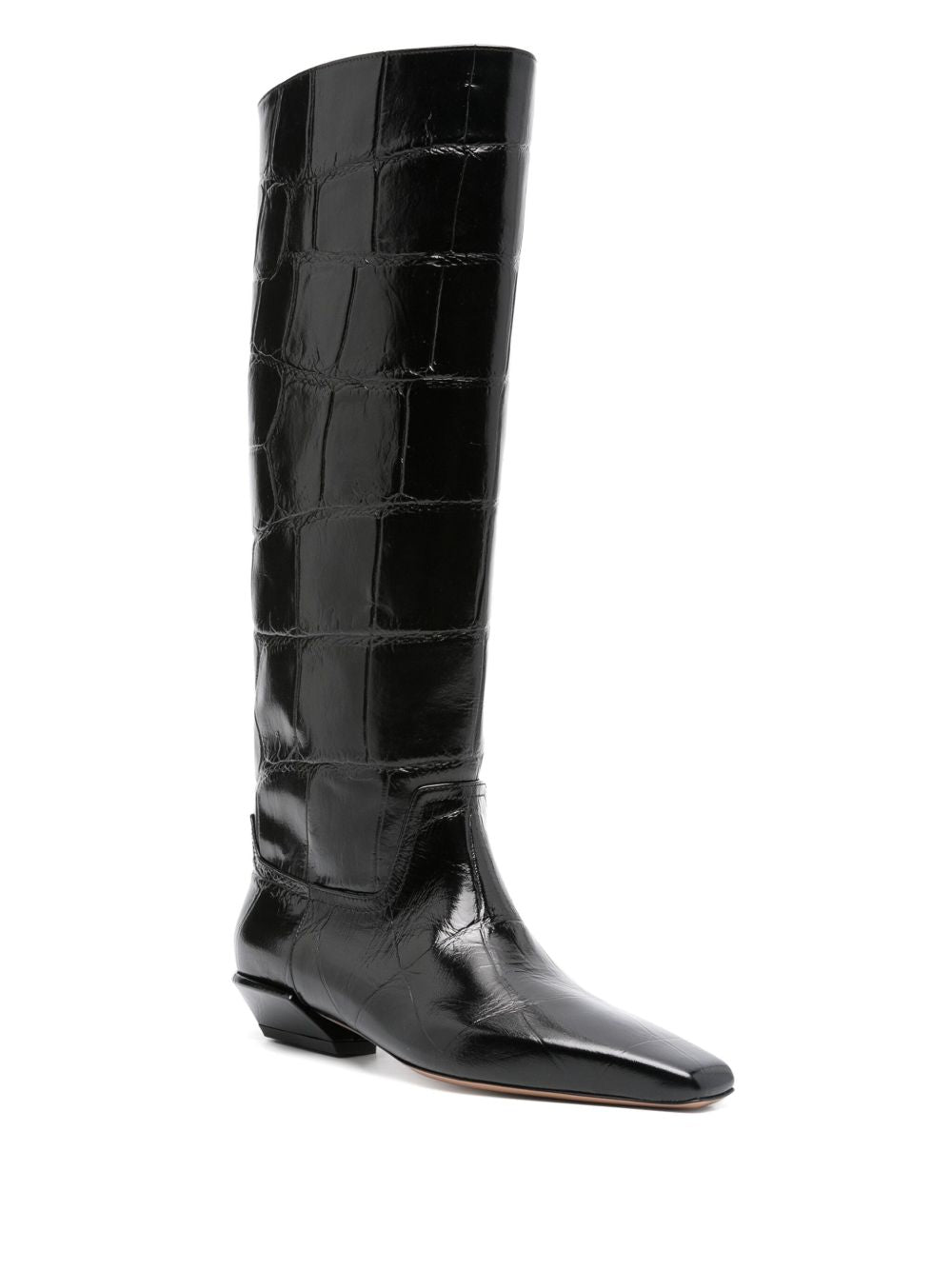 PARIS TEXAS Knee-High Chunky Heel Boots