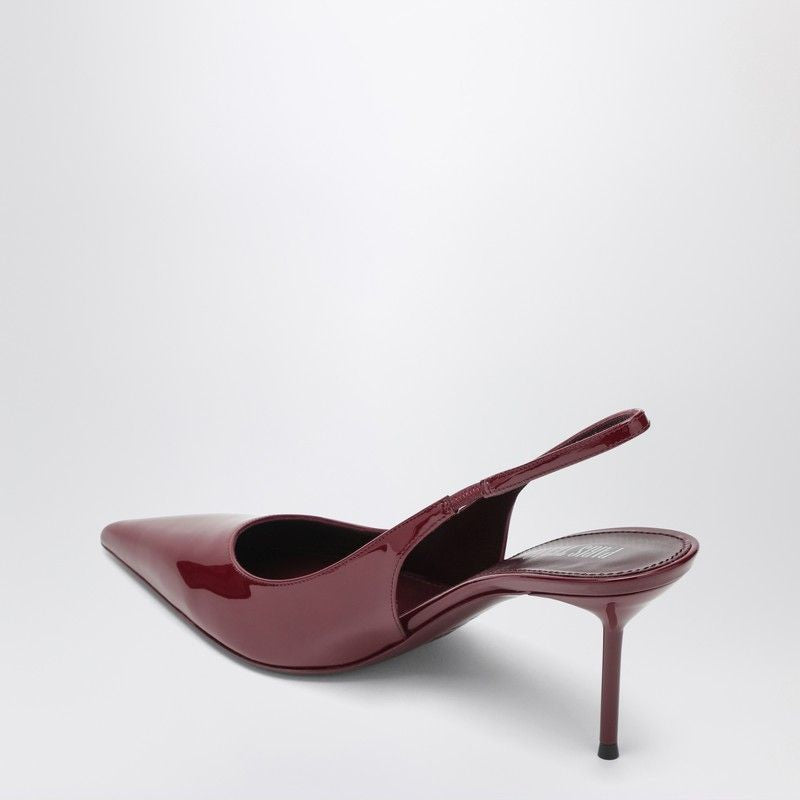 PARIS TEXAS Elegant Slingback Pumps with Medium Thin Heel