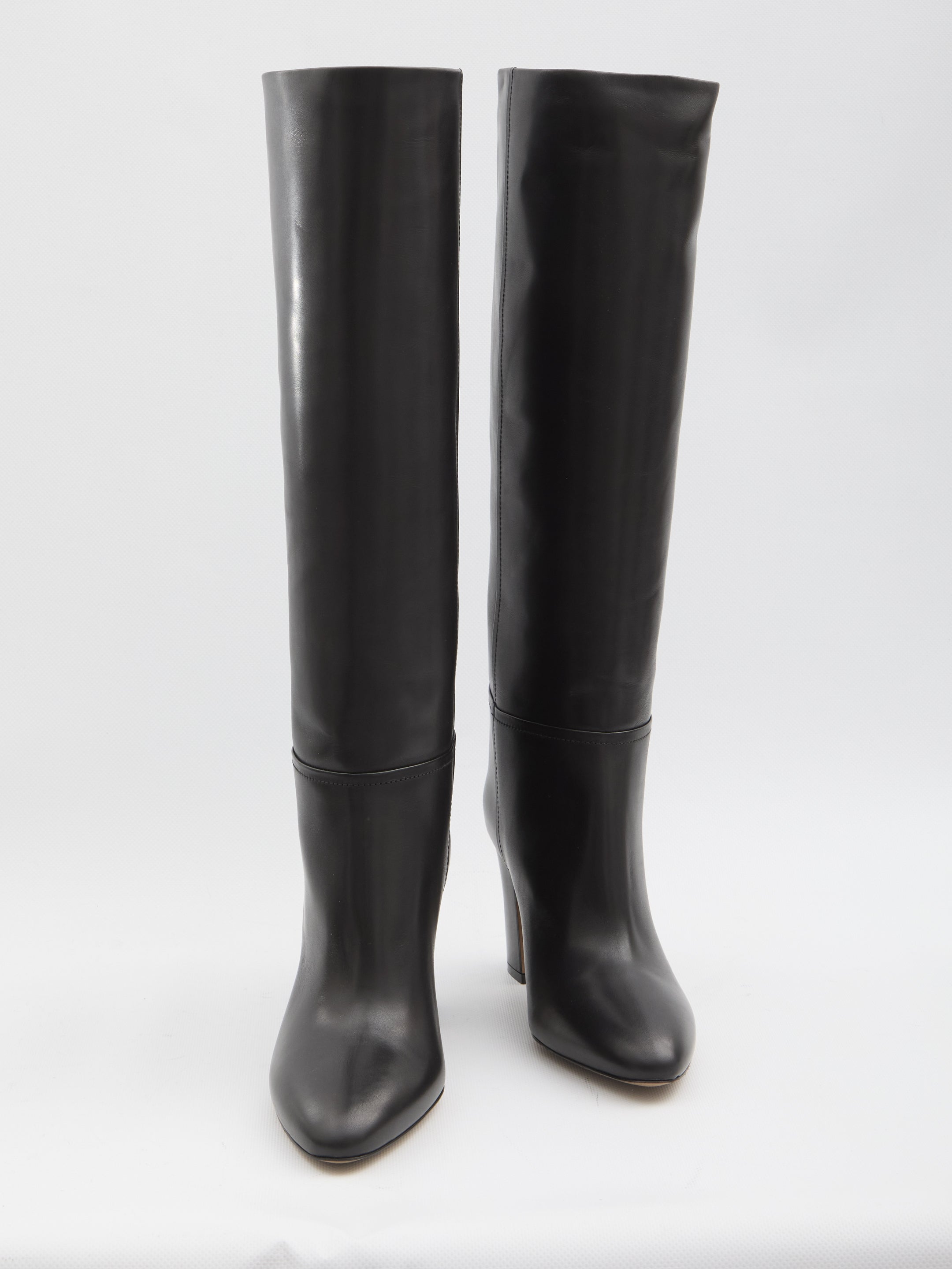 PARIS TEXAS Knee-High Tube Boots with Chunky Heel