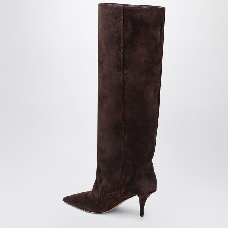 PARIS TEXAS Tall Boots for Women with Pointed Design and Stiletto Heel