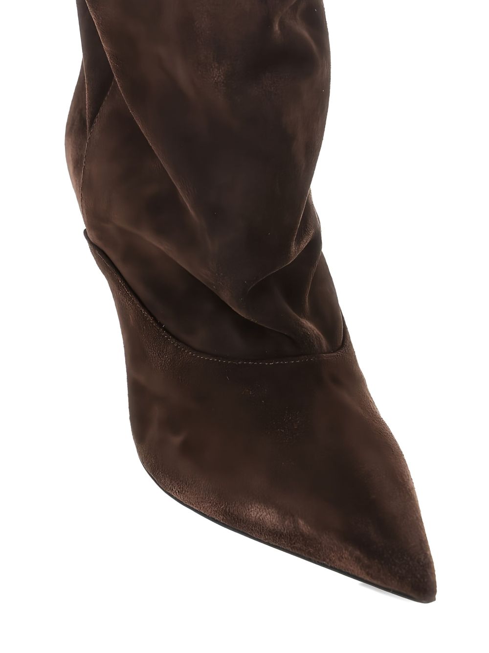 PARIS TEXAS Women's Slouchy Pointed Toe Leather Boots