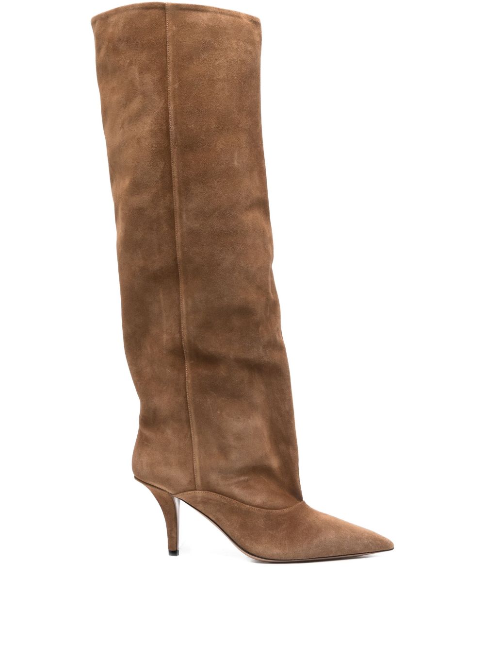 PARIS TEXAS Slouchy Pointed Toe Leather Boots for Women