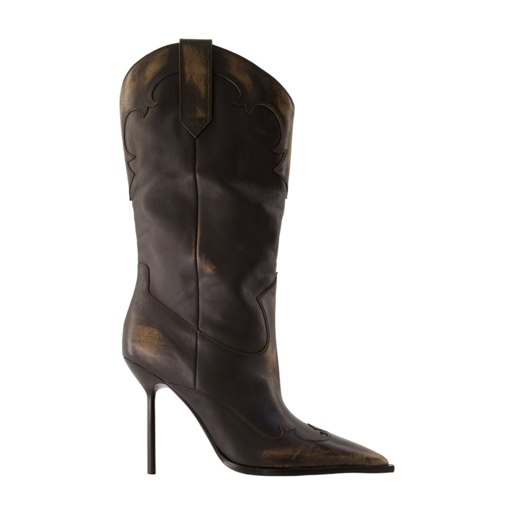 PARIS TEXAS Lidia Western Embroidered 105 Boots