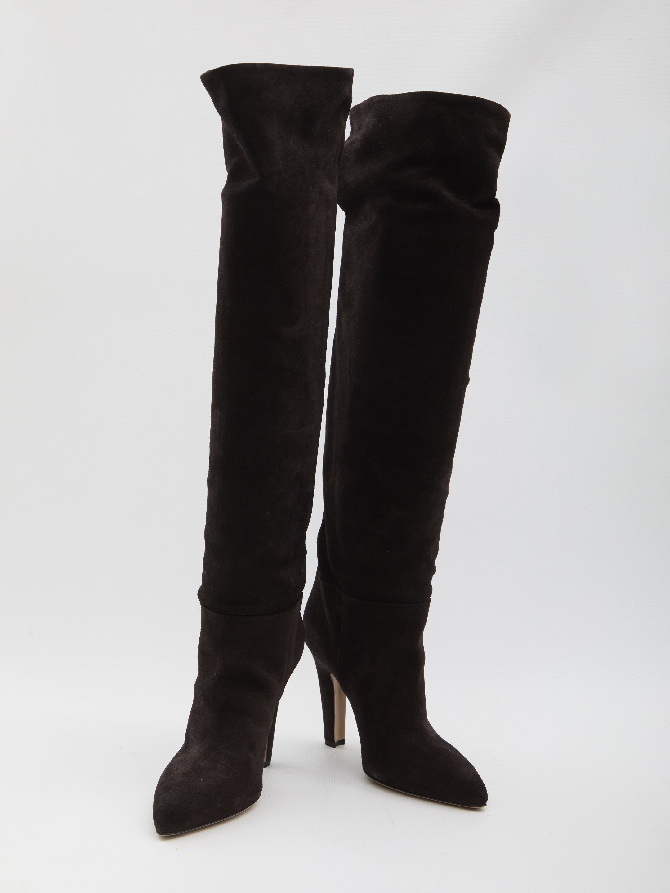 PARIS TEXAS Over-the-Knee Tube-Shaped Mini Boots