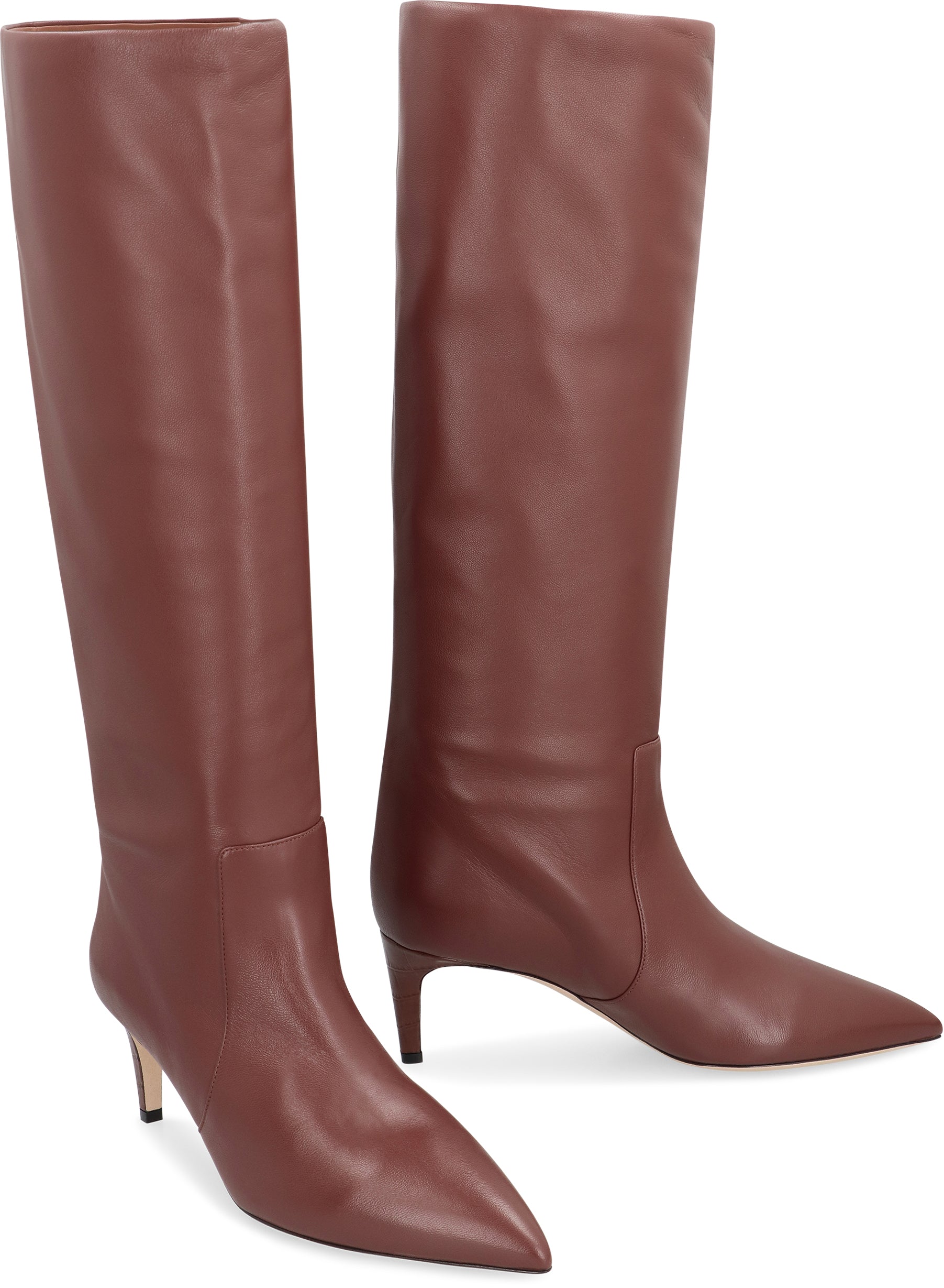PARIS TEXAS Pointy Toe Stiletto Leather Boots for Women