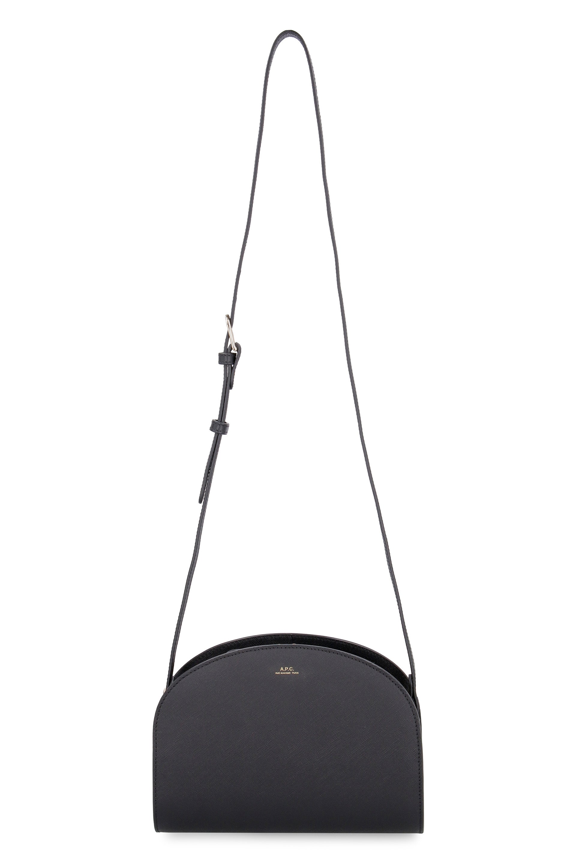 A.P.C. Mini Leather Demi Lune Shoulder Handbag